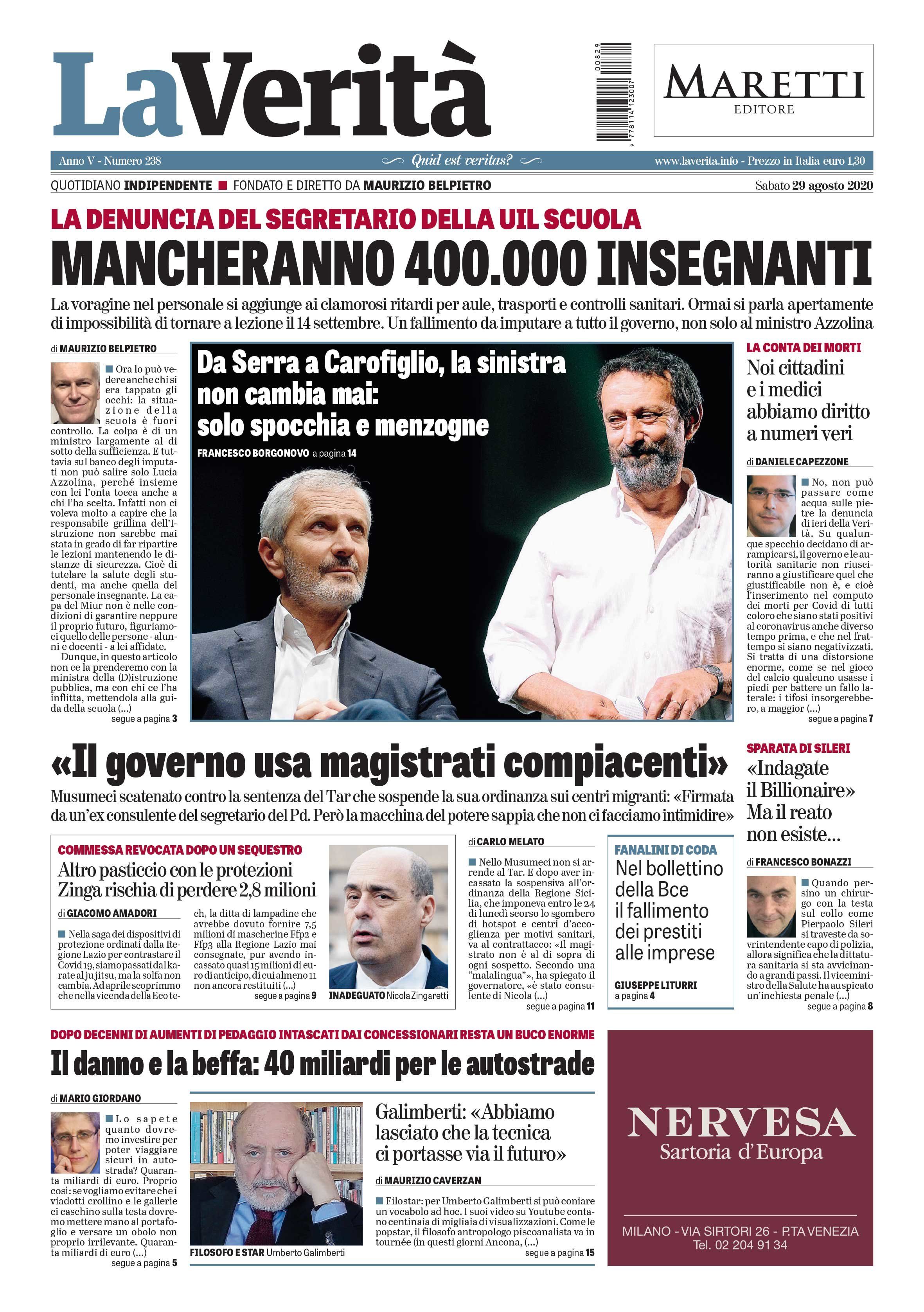 Oggi in edicola