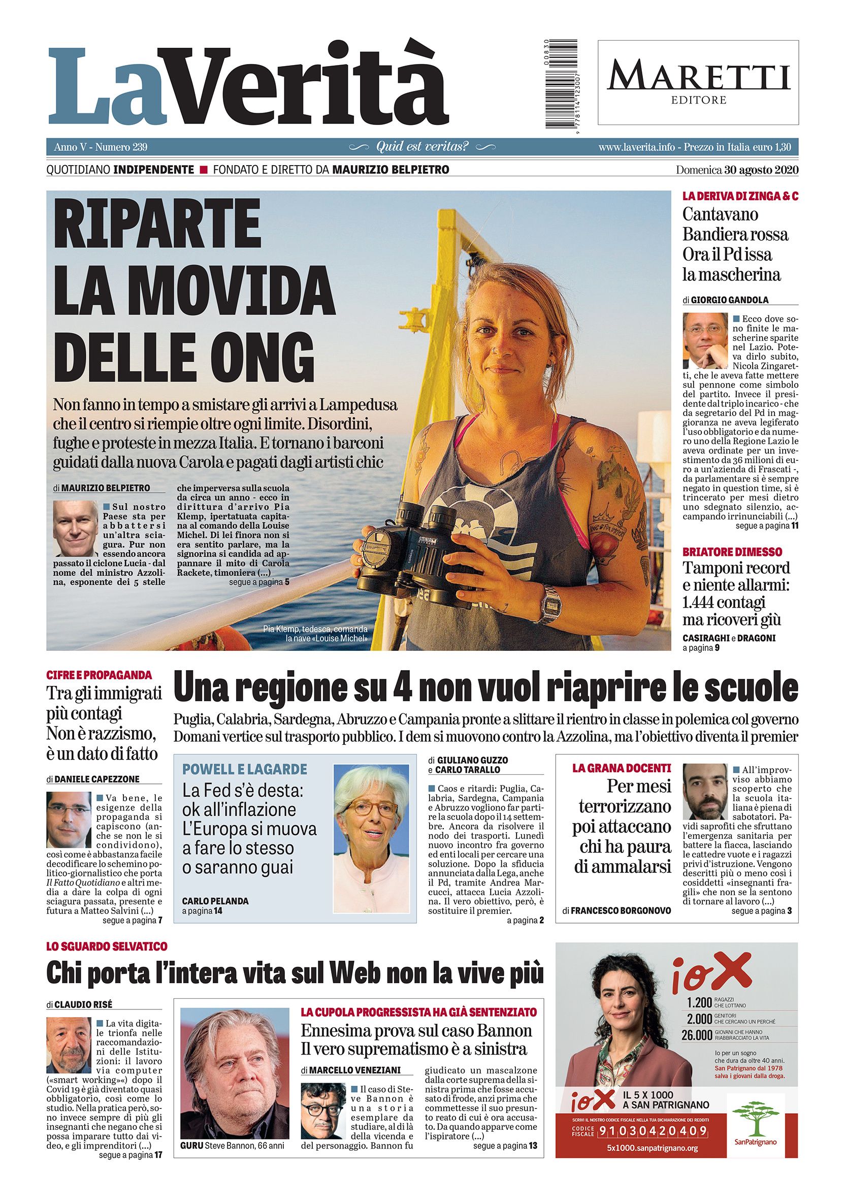 Oggi in edicola