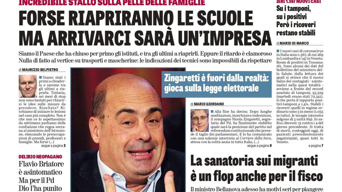 Oggi in edicola