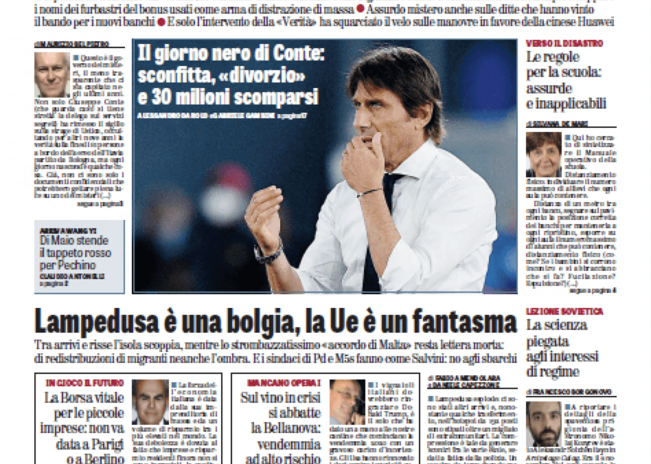 Oggi in edicola