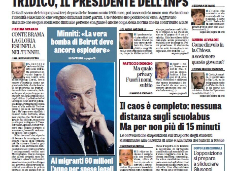 Oggi in edicola