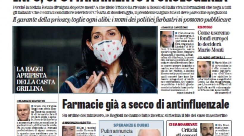 Oggi in edicola
