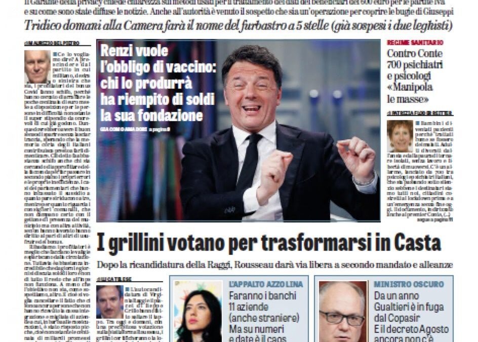 Oggi in edicola