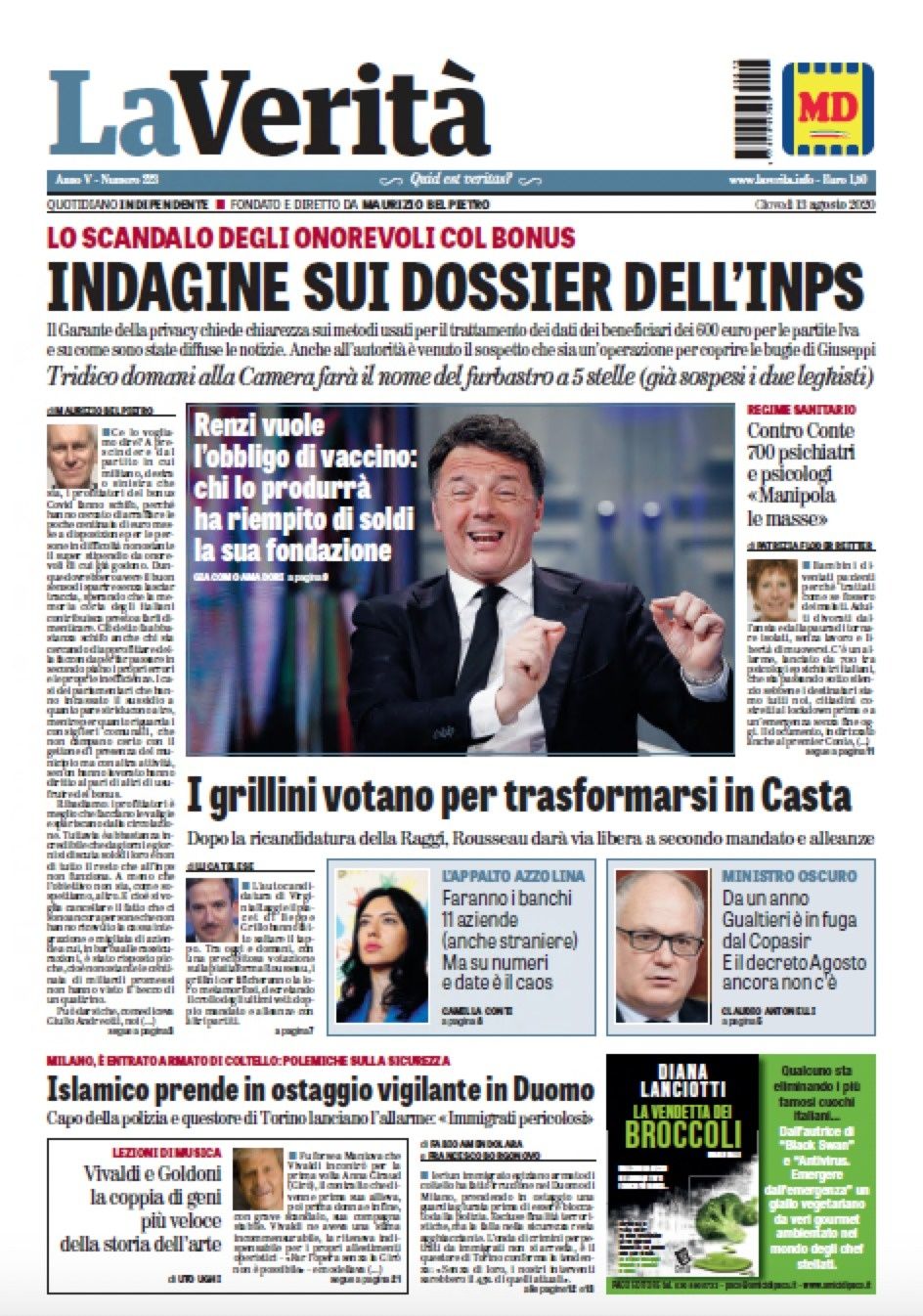 Oggi in edicola