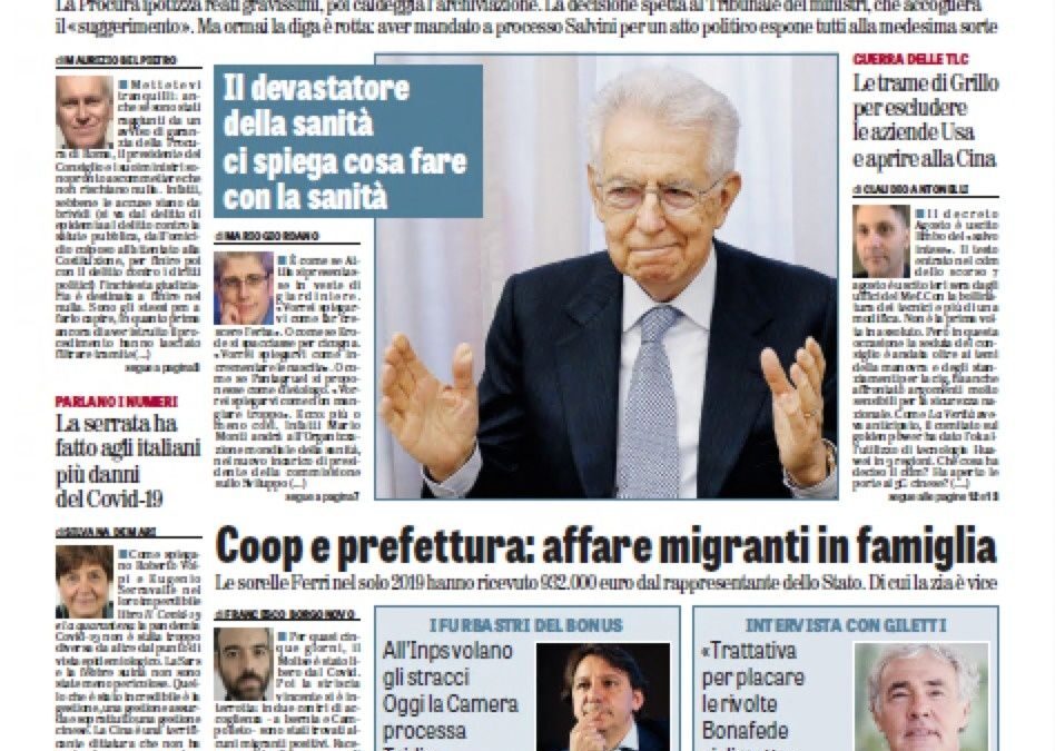 Oggi in edicola