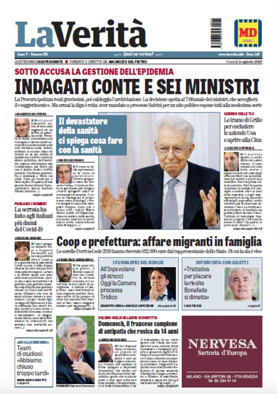 Oggi in edicola