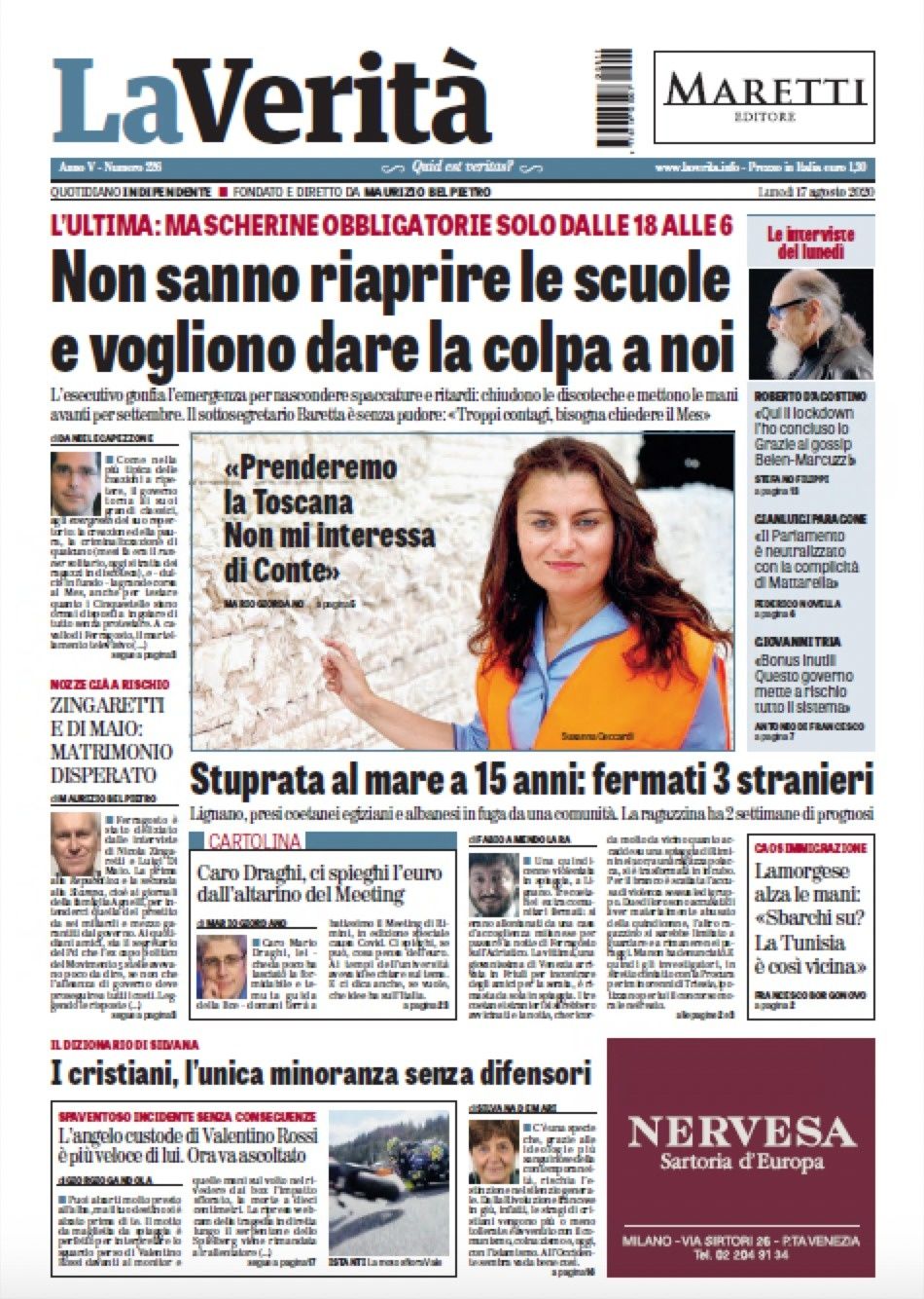Oggi in edicola