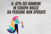 Il 42% dei figli in Europa nasce da persone non sposate
