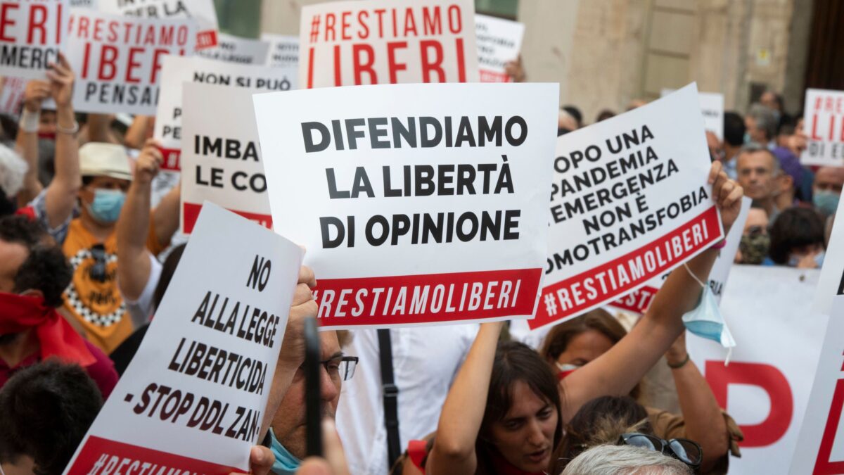 La libertà di opinione è un diritto garantito ed è a rischio mortale se passa la legge Zan