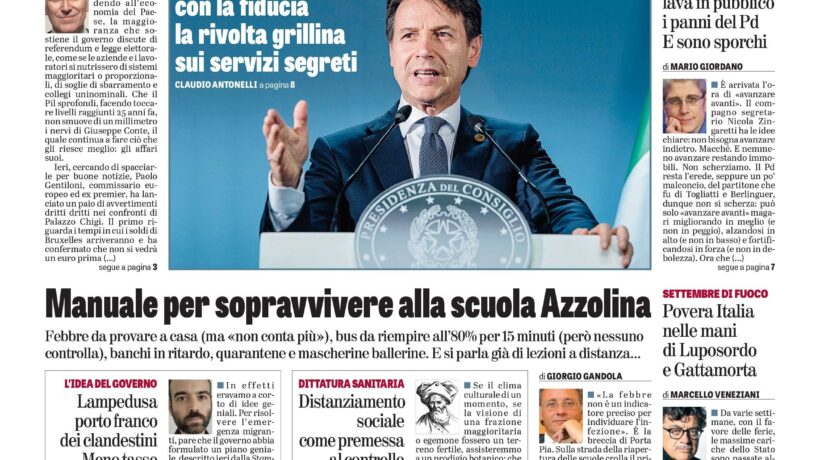 Oggi in edicola
