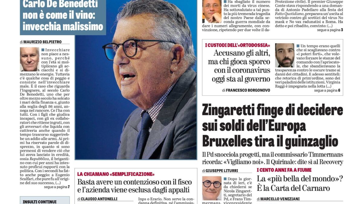 Oggi in edicola