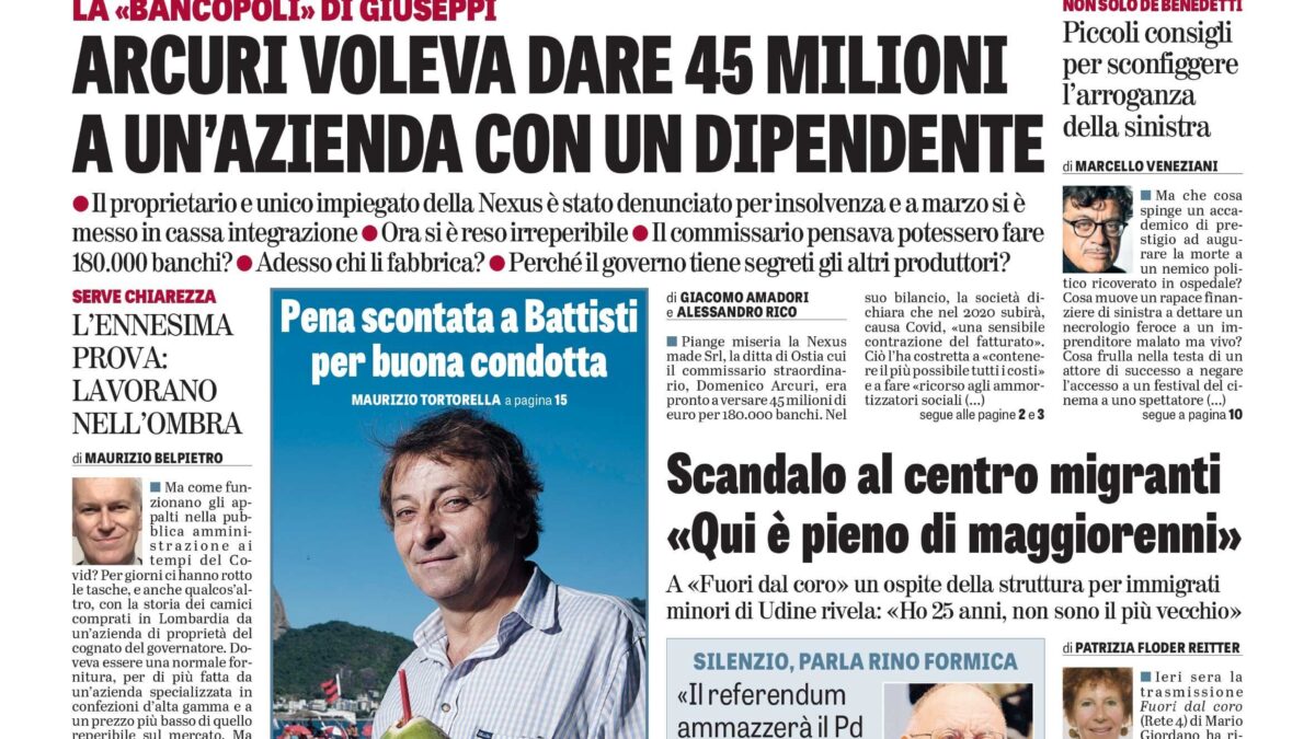 Oggi in edicola