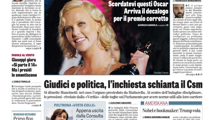 Oggi in edicola