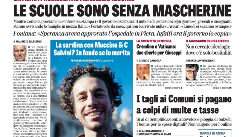 Oggi in edicola