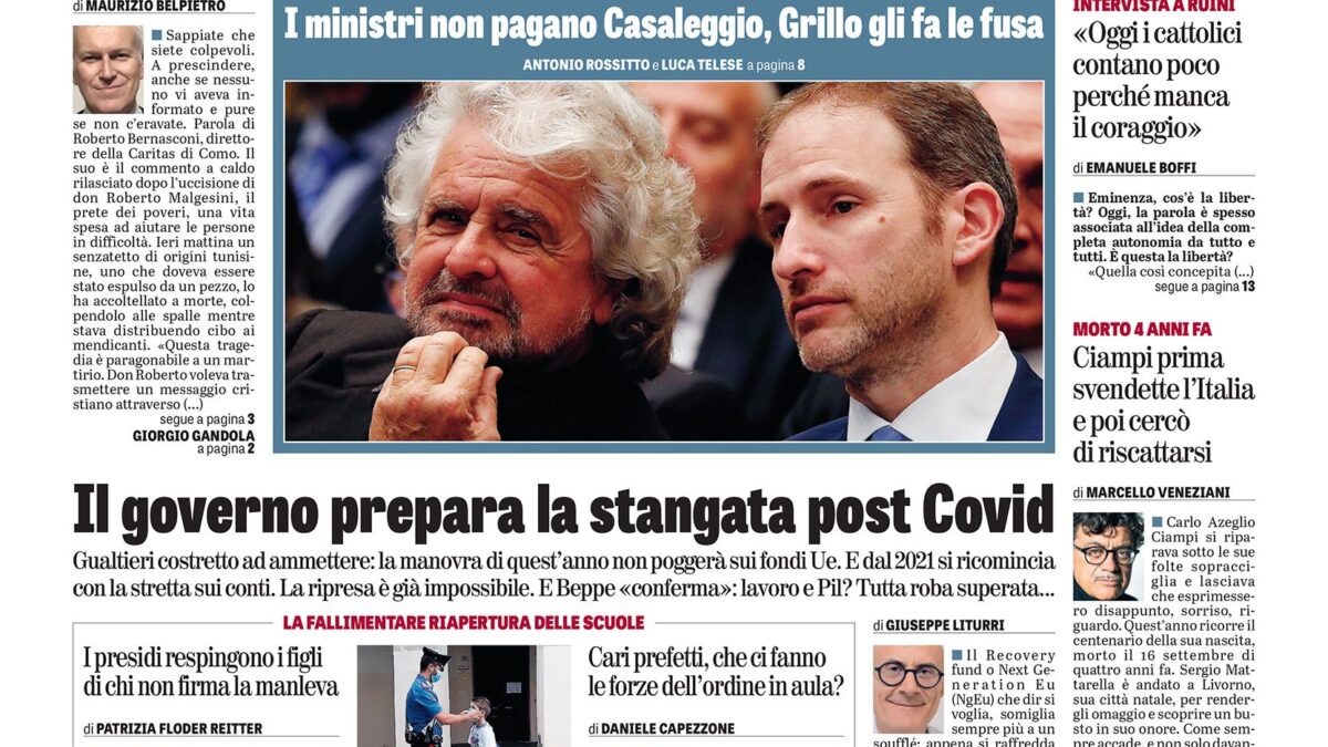 Oggi in edicola