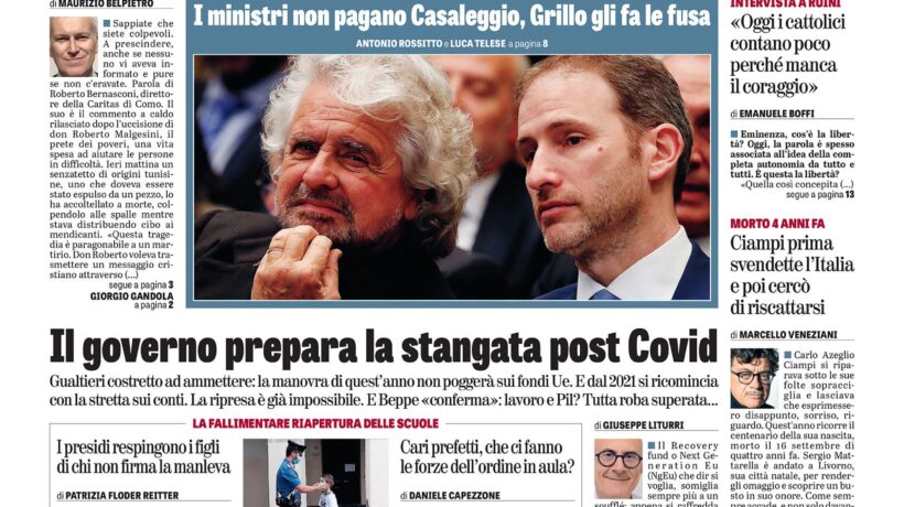 Oggi in edicola