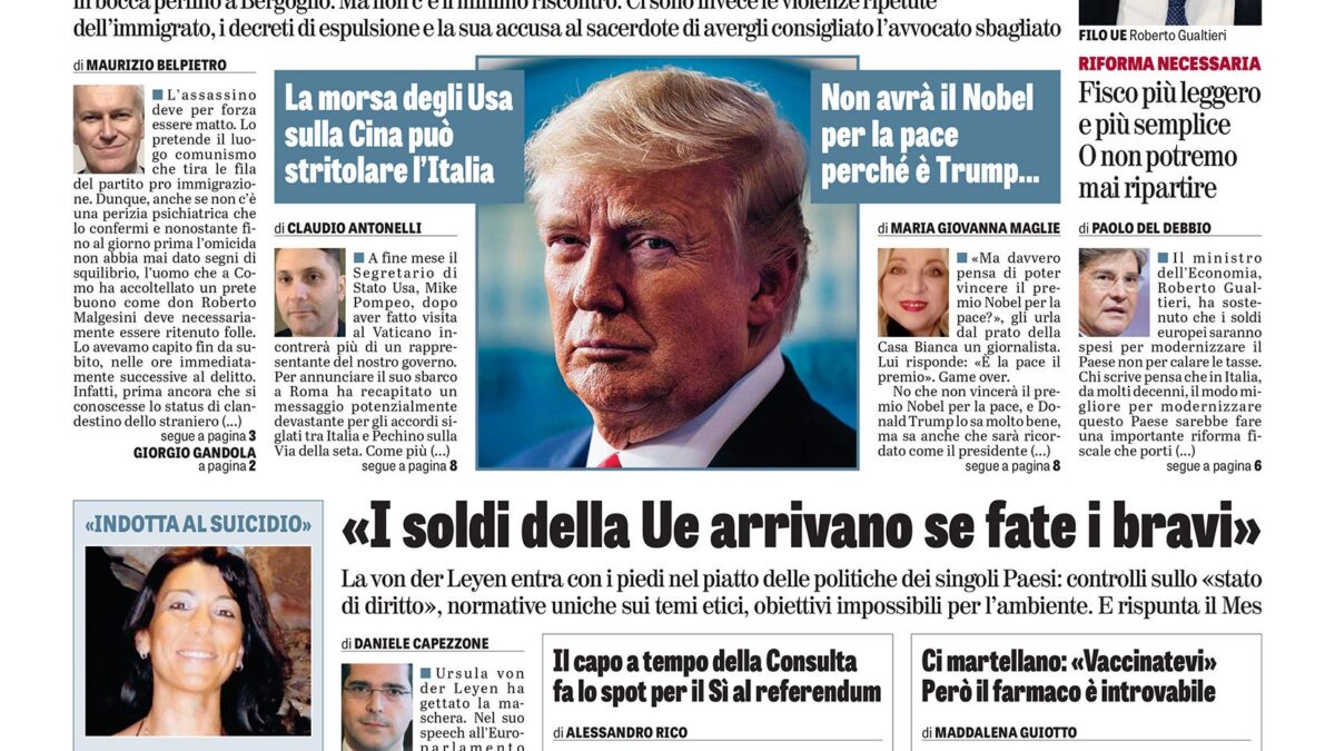 Oggi in edicola