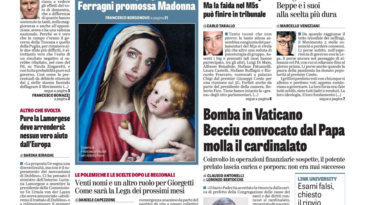 Oggi in edicola