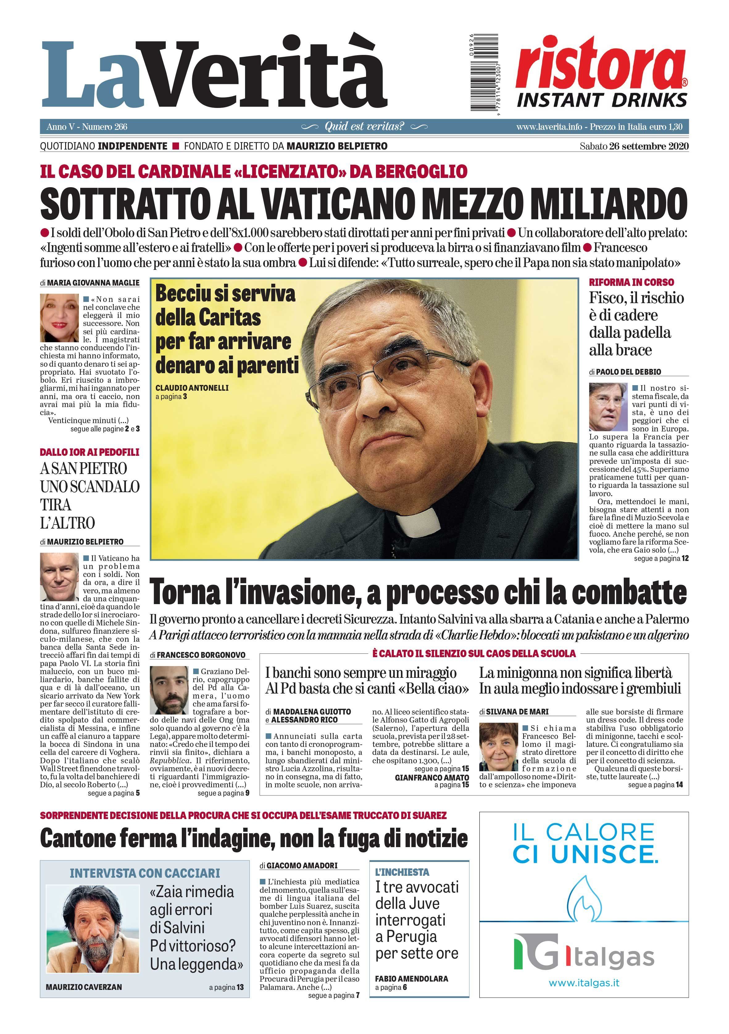 Oggi in edicola