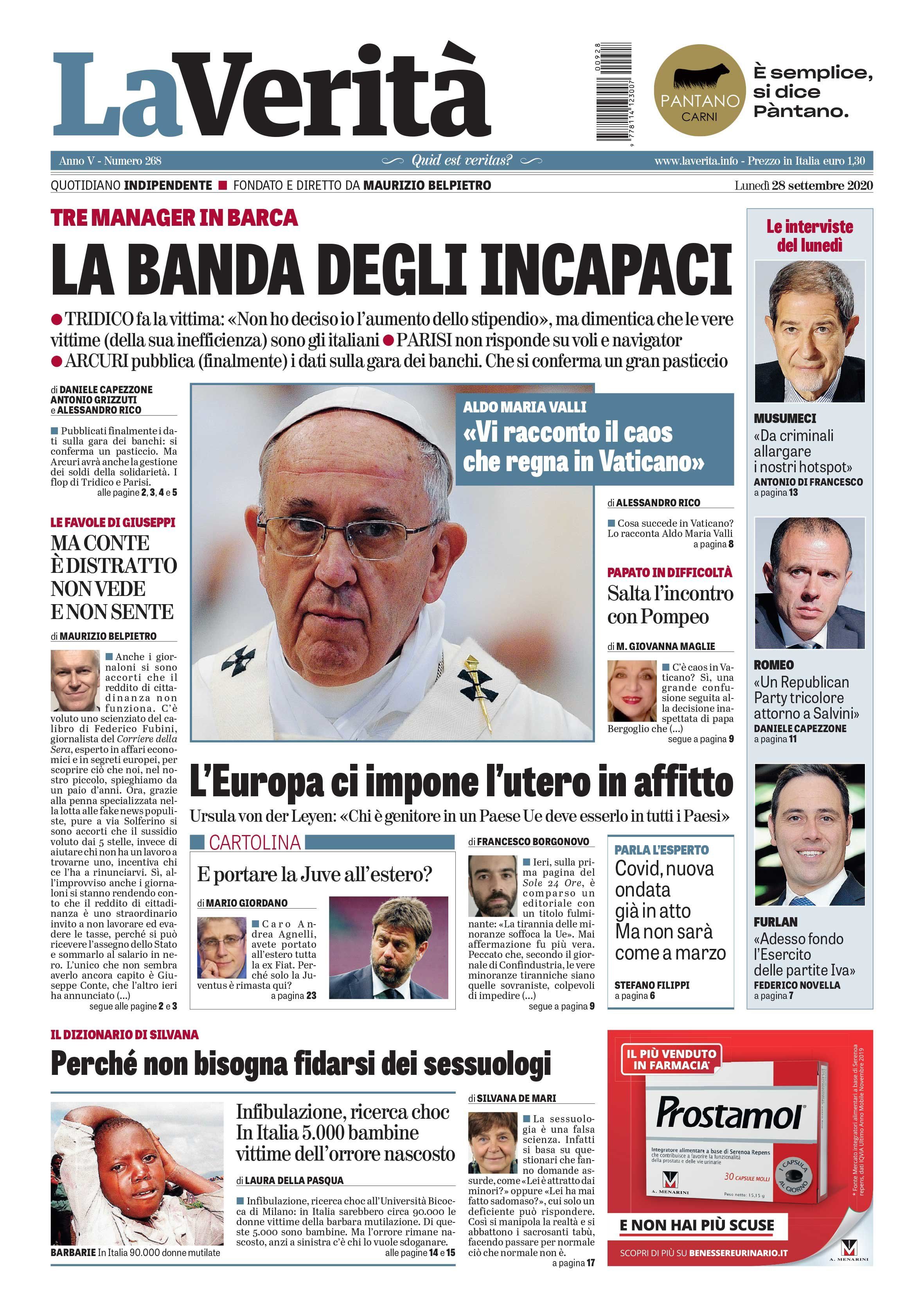 Oggi in edicola