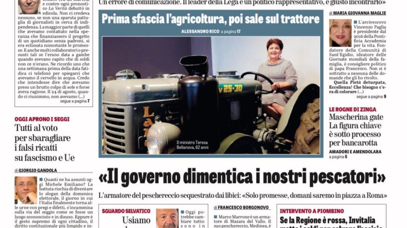 Oggi in edicola