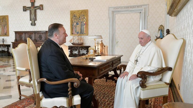 Pompeo: «Basta accordi Vaticano-Cina sui vescovi»