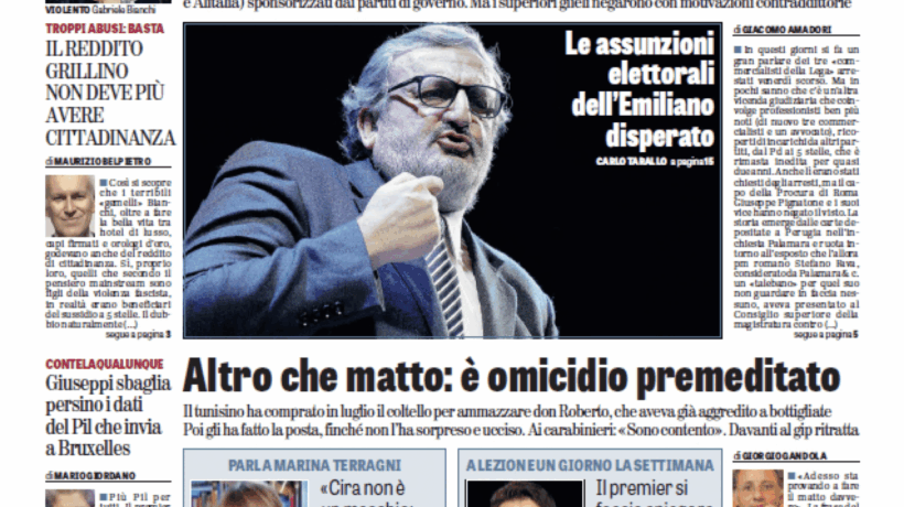 Oggi in edicola