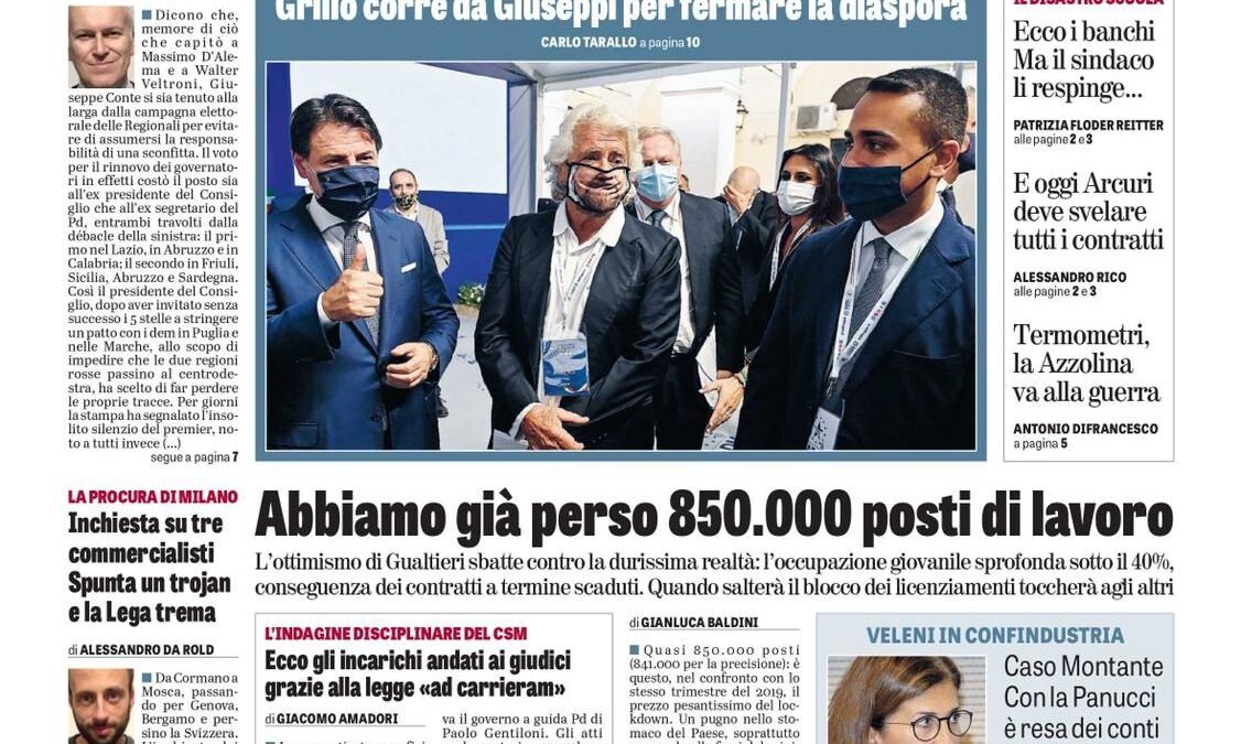 Oggi in edicola