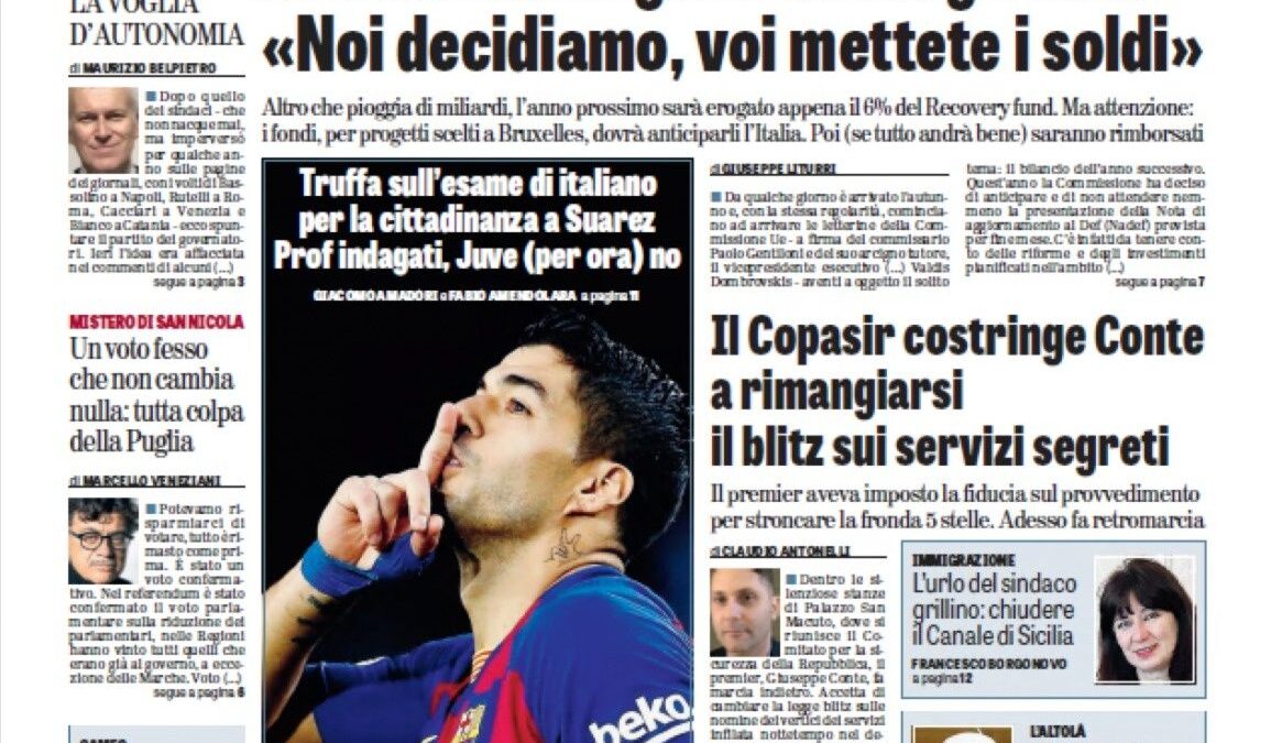 Oggi in edicola