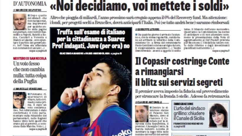 Oggi in edicola