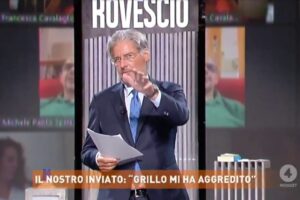 Dopo l’aggressione dell’inviato di «Dritto e Rovescio» Del Debbio risponde a Grillo