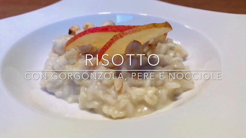 Cuciniamo insieme: risotto al gorgonzola, pere e nocciole