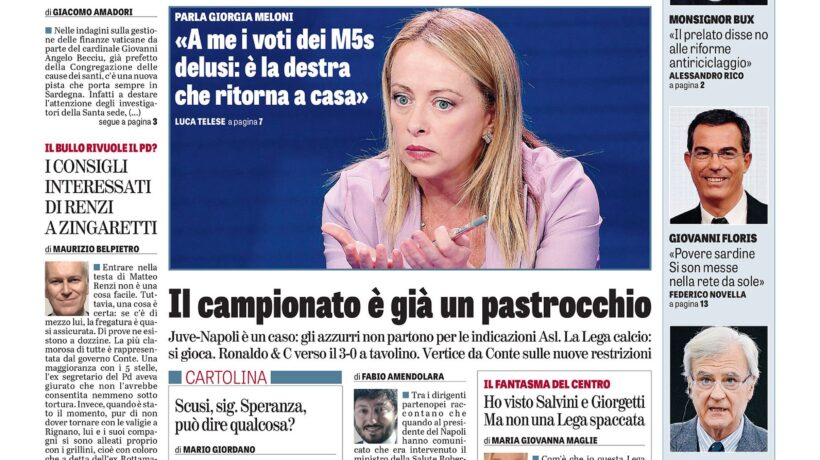 Oggi in edicola