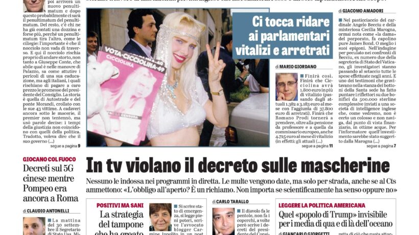 Oggi in edicola