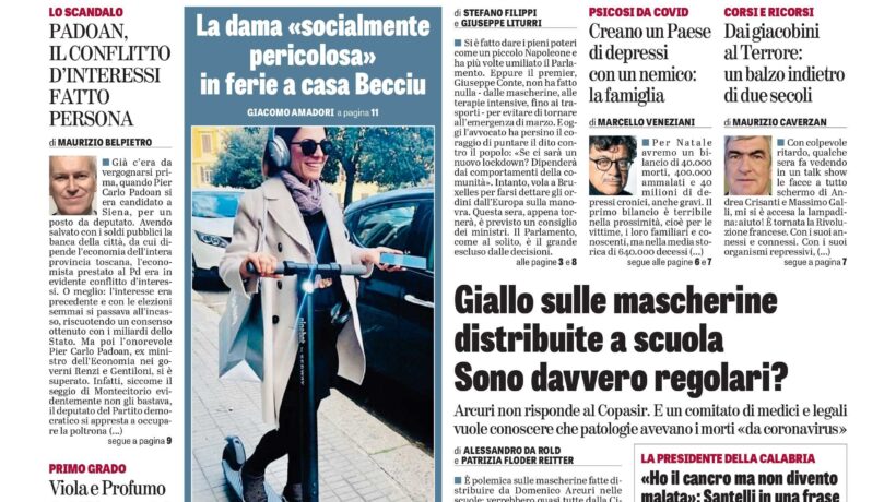 Oggi in edicola