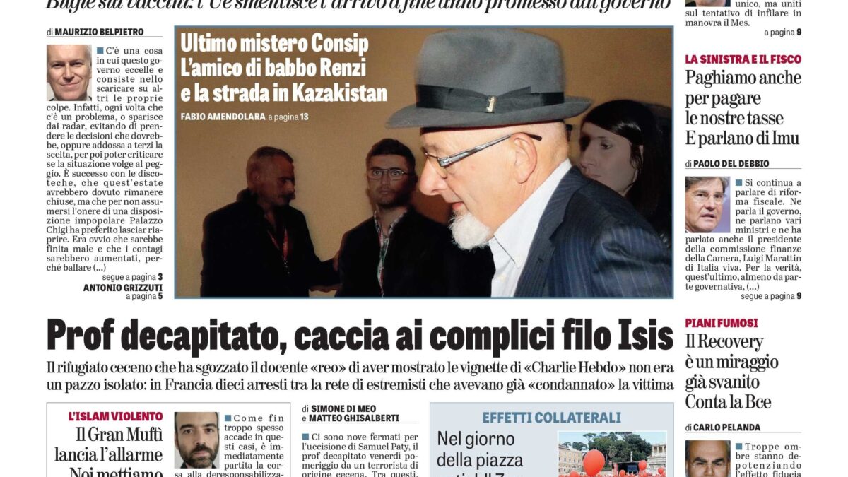 Oggi in edicola