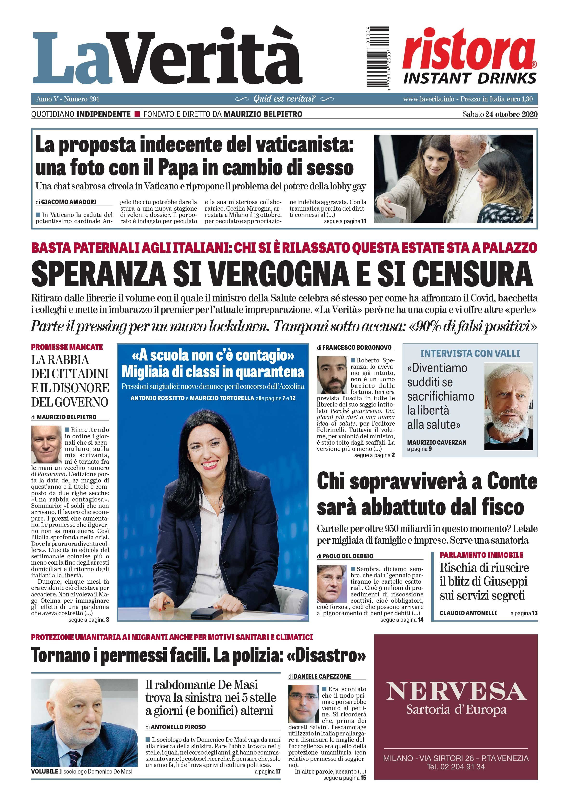 Oggi in edicola
