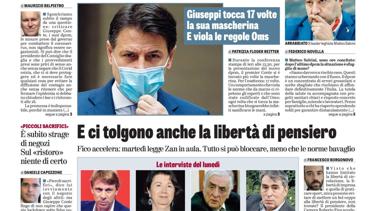Oggi in edicola