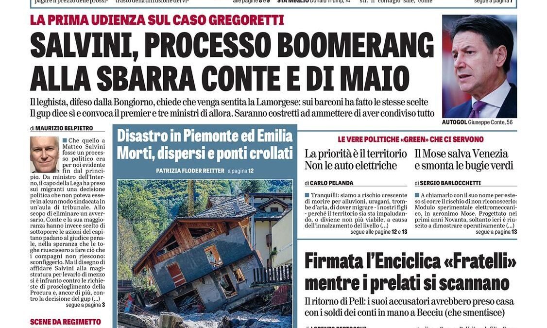 Oggi in edicola