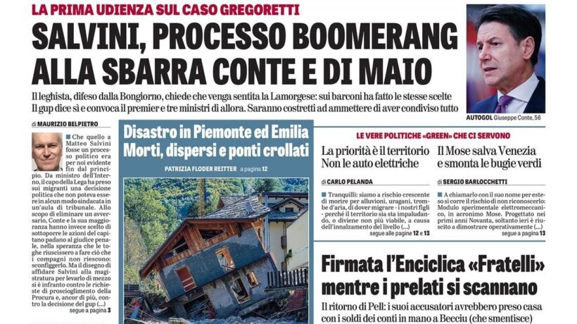 Oggi in edicola