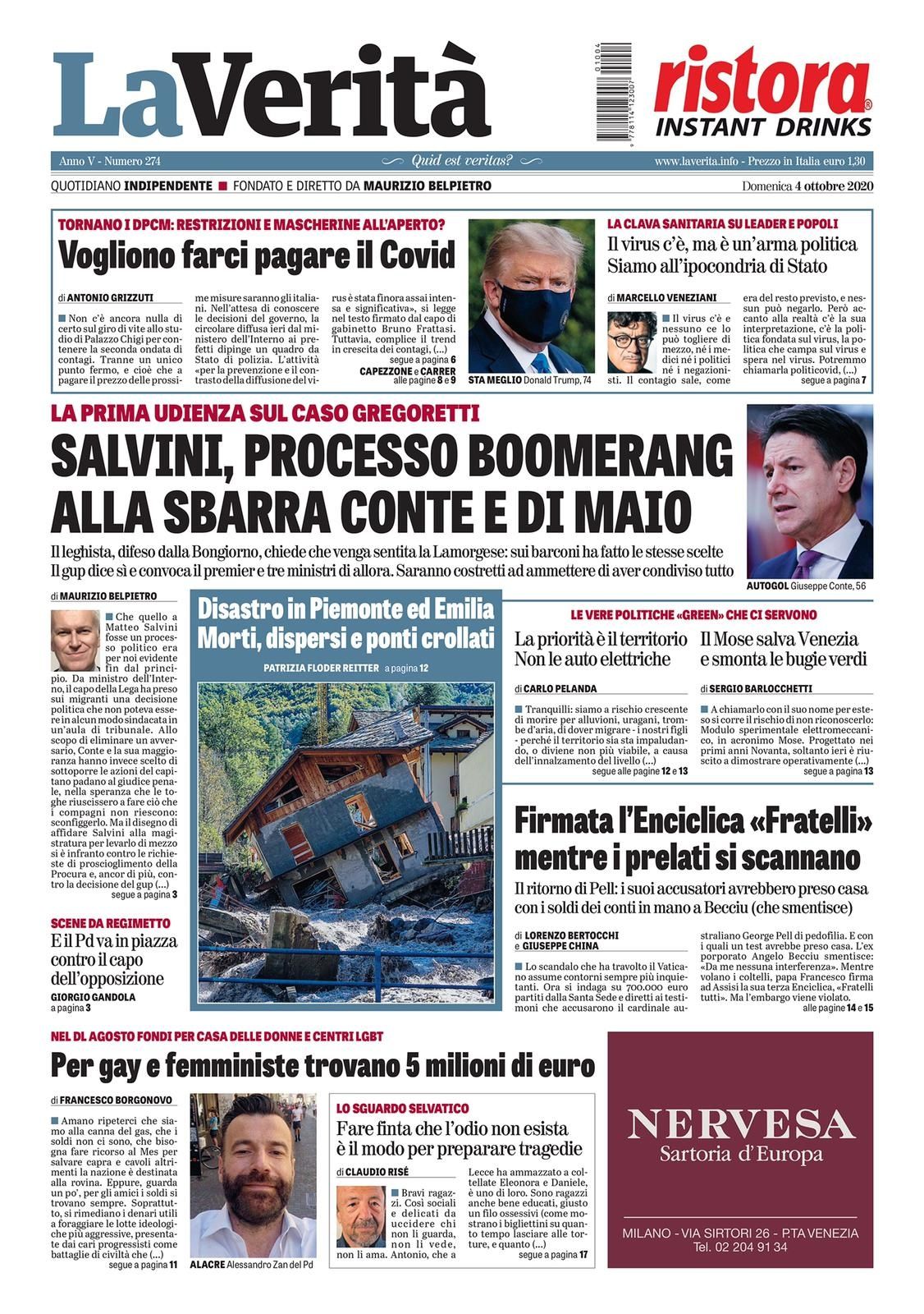 Oggi in edicola