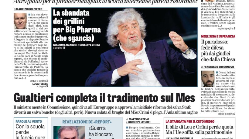 Oggi in edicola