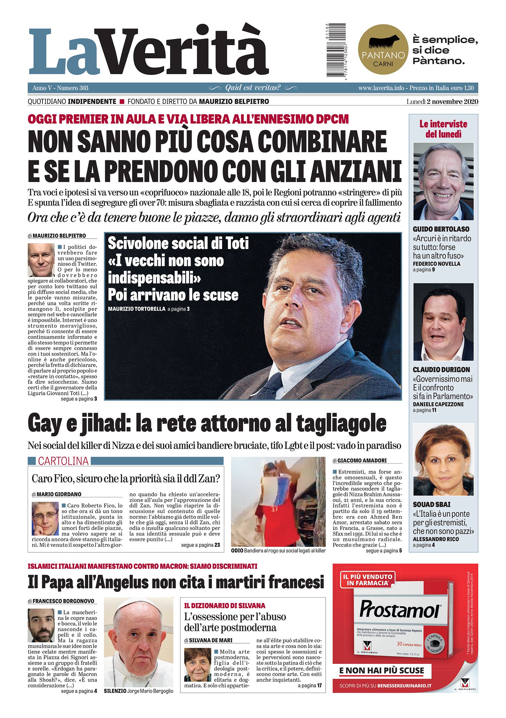 Oggi in edicola