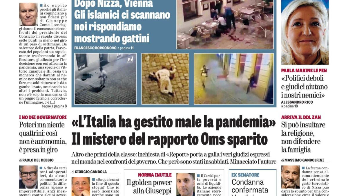 Oggi in edicola