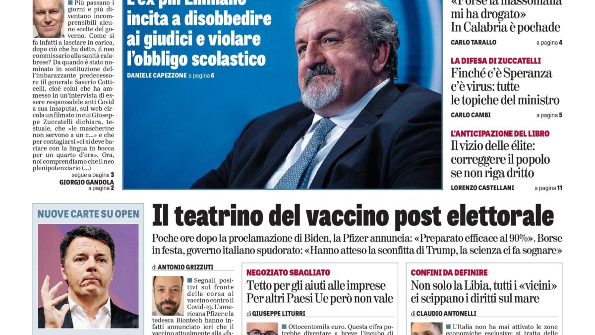Oggi in edicola