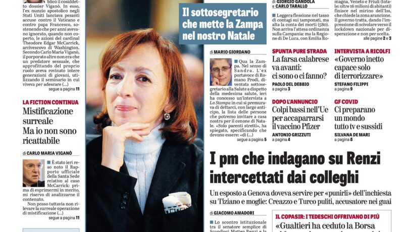 Oggi in edicola