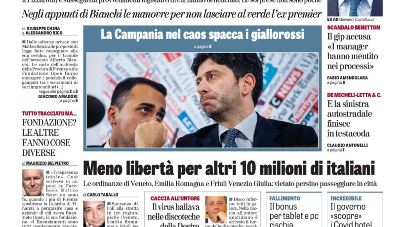 Oggi in edicola