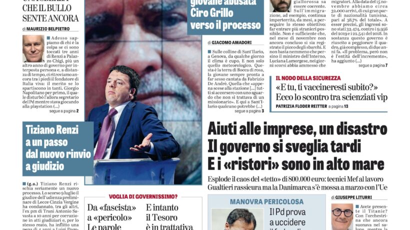 Oggi in edicola