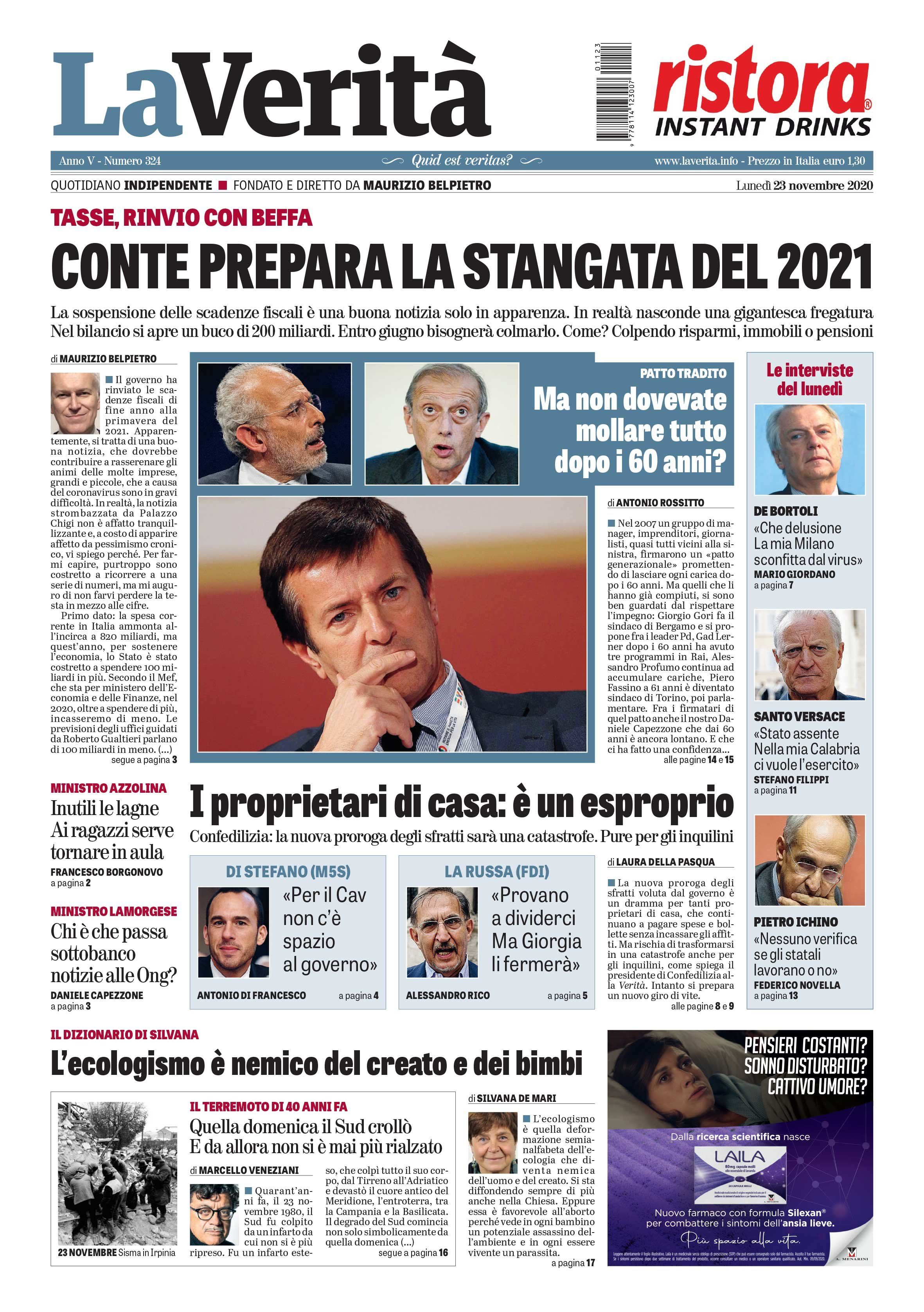 Oggi in edicola
