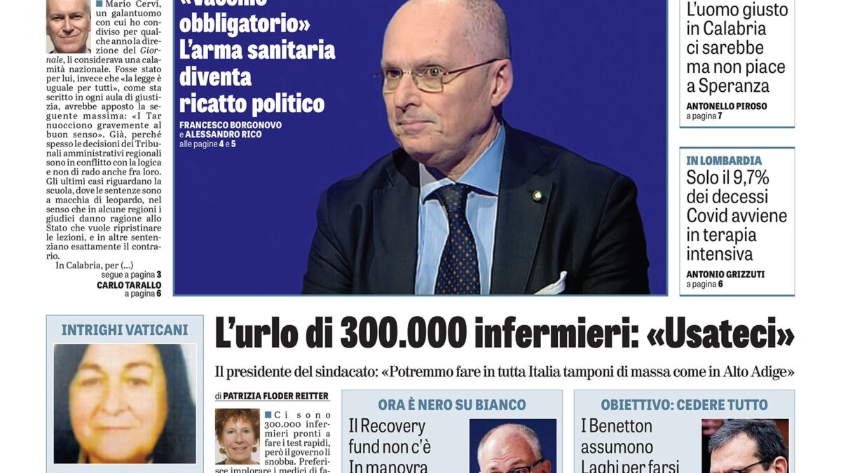 Oggi in edicola